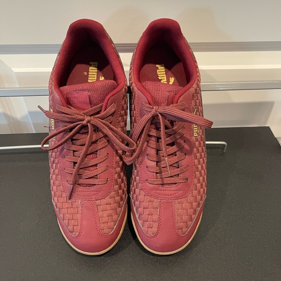 Puma Roma Size 10.5 Men’s Weave Sneakers Maroon 359853 06 - Picture 5 of 5